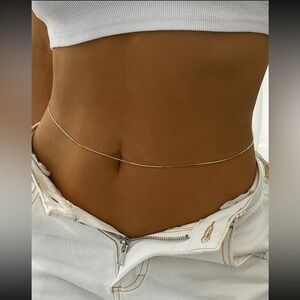 Stainless Steel gold waist chain